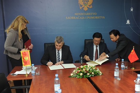 Черногория и Китай подписали  самое крупное соглашение о  строительстве инфраструктуры в своей истории