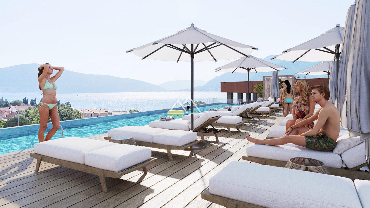 Mieszkanie 2 pokoi 47 m² Tivat, Czarnogóra